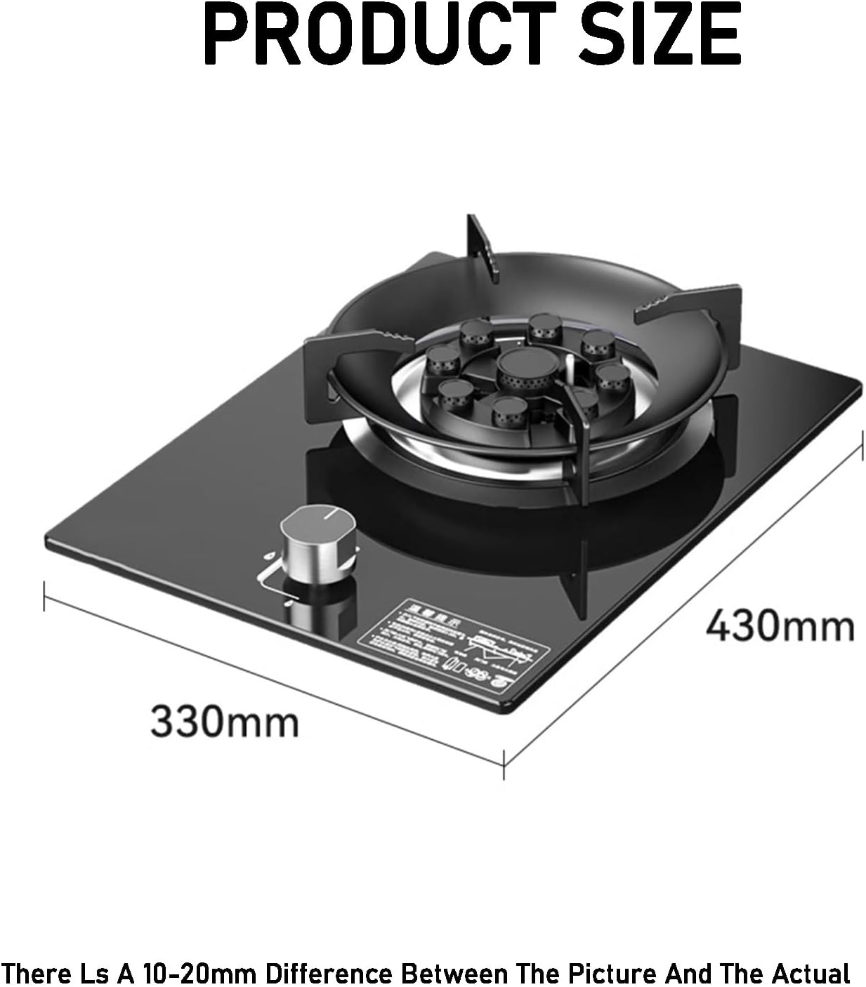 Home Gas Stove,Portable Single-burner Gas Stove,Automatic Ignition Camping Single-burner LPG/NG,Suitable for RV Apartment and Outdoor 5.2kw(LPG)