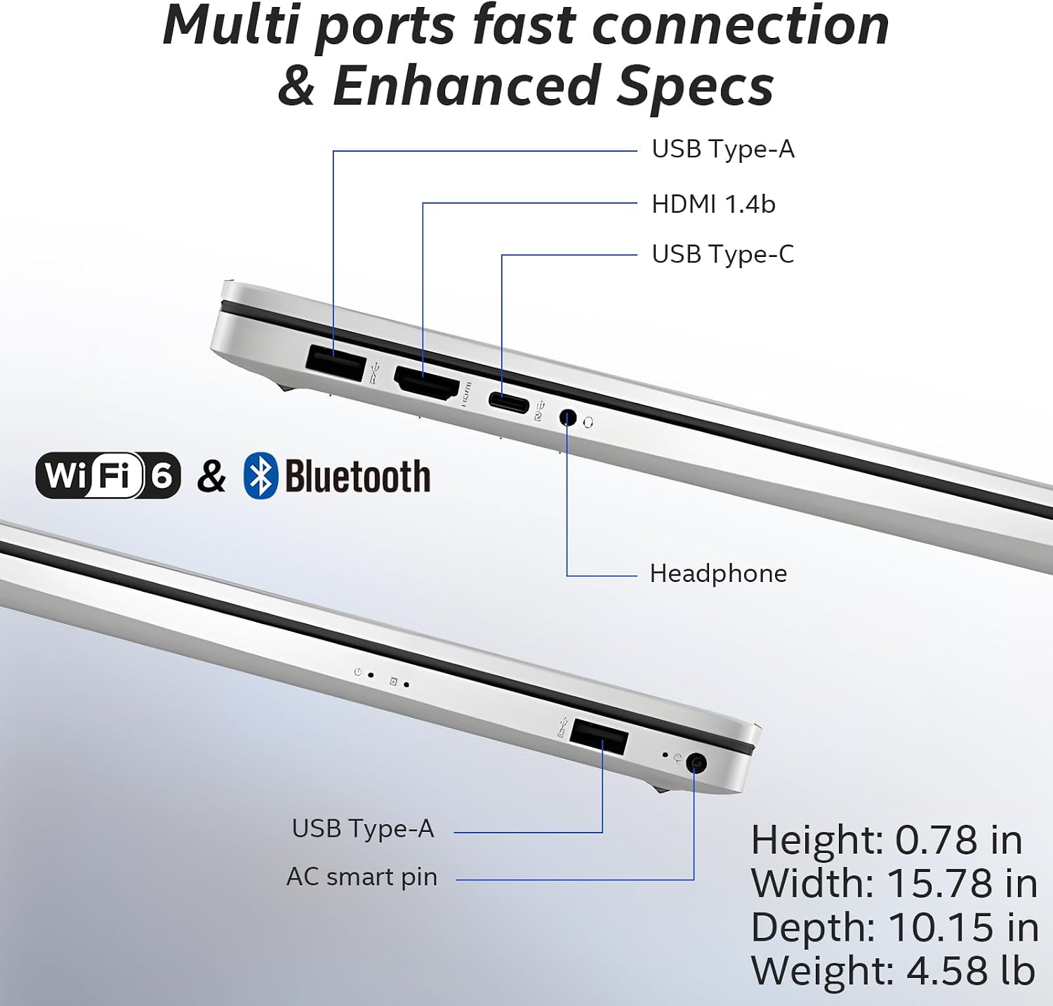 HP 17 inch laptops, AMD Ryzen 5 7430U(Beats i7-1165G7), 16GB RAM 512GB NVMe SSD Windows 11 Pro, 17.3' FHD IPS, Copilot AI, Numeric Keyboard, Type-c, Patented KB Kit