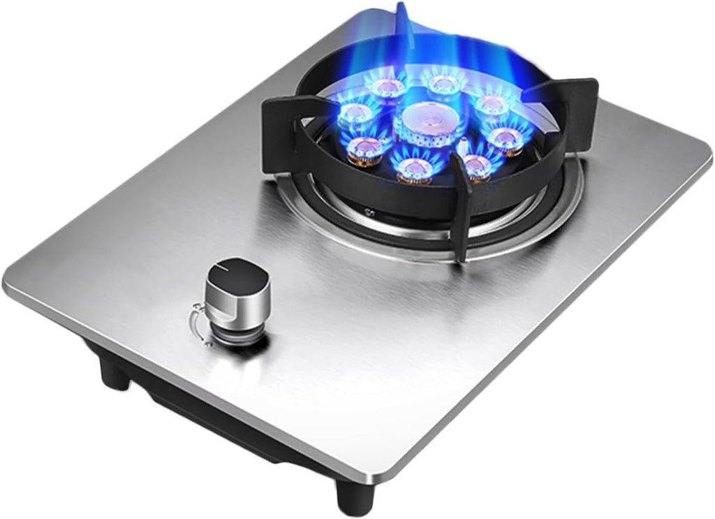 Gas Stove Single Burner,Kitchen Counter Top Stove 5.2KW Gas,Gas/LP Gas Conversion Stove,with Flameout Protection,for Home Kitchen(LPG)