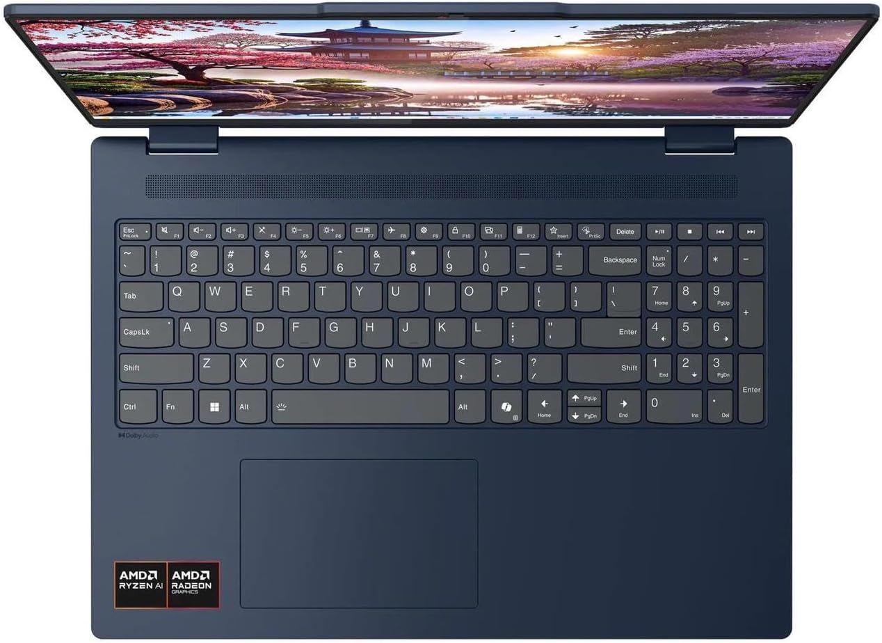 Lenovo IdeaPad 5 2-in-1 with AMD Ryzen AI 7 350 Processor, 14' WUXGA IPS Touchscreen Display, Wi-Fi 7, 16GB LPDDR5X Memory, 1TB SSD, FHD/IR Hybrid Camera, Digital Pen, Backlit KYB, and Win 11 Home
