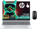 HP Omnibook 5 16' AI Laptop - AMD Ryzen AI 7 350 - Copilot+ PC - 2K (1920 x 1200) Touchscreen - 16GB Memory - 1TB SSD - Windows 11 Home