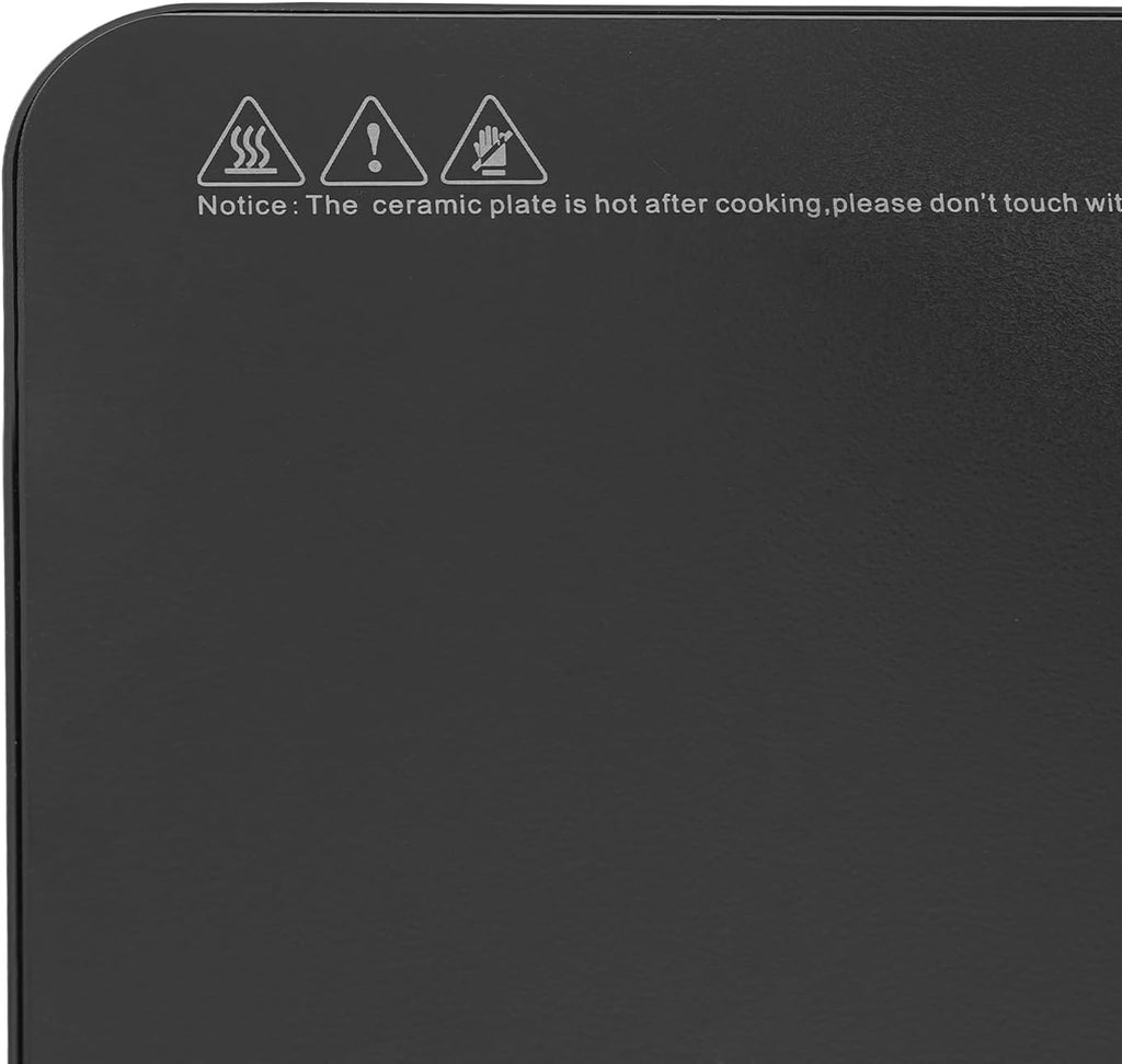 Double Induction Cooktop Burner with LED Display, 110V Quick Setting Function Portable Dual Induction Cooker Cooktop with Child Safety Lock & Time