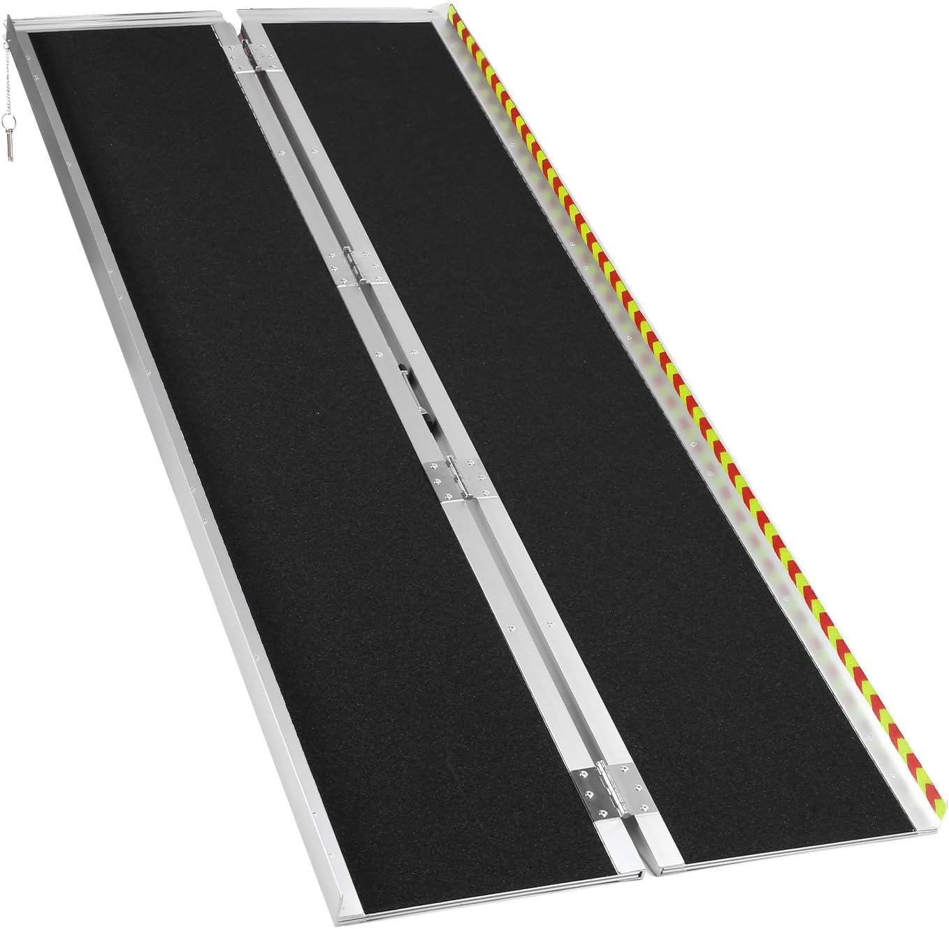 Portable Wheelchair Ramp Aluminum Folding Handicap Ramp Door Threshold Wheelchair Ramp for Home Steps Stairs Entry Threshold Doorways