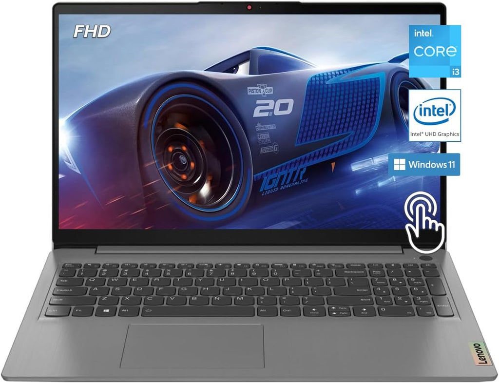 Lenovo 2023 Ideapad 3i Laptop, 15.6' FHD Touchscreen, 11th Gen Intel Core i3-1115G4 Processor, 12GB DDR4 RAM, 256GB SSD, HDMI, Webcam, Wi-Fi6, Bluetooth, Win11, Arctic Grey, W/GaLiMu
