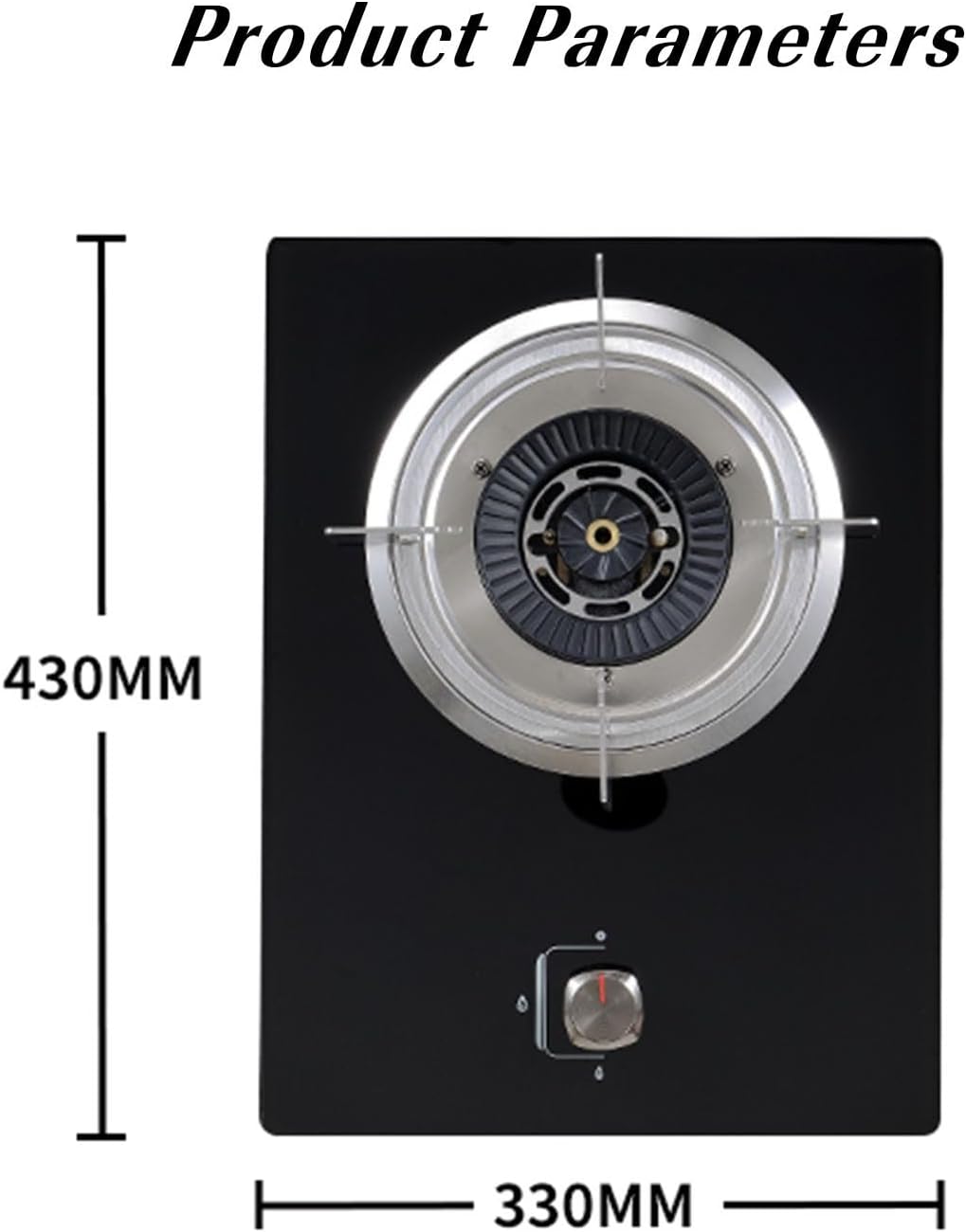 Portable Gas Stove,1 Burner Propane Stove,Tempered Glass Max 17742.4BTU with Pulse Electronic Ignition Suitable for Apartments or Kitchens(black) (Color : LPG)