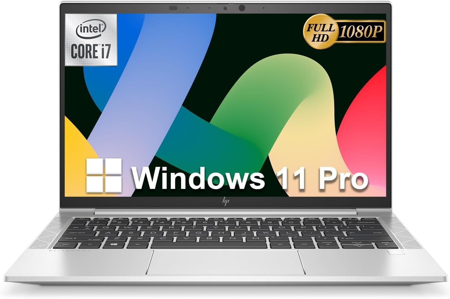 HP EliteBook 830 G8 Laptop, 13.3' Full HD Business Notebook, 11th Core i7-1185G7, 16GB RAM, 256GB SSD, CAM, Backlit Keyboard, HDMI, CAM, Windows 11Pro (Renewed)