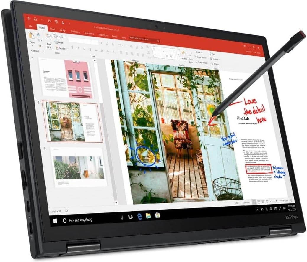 Lenovo ThinkPad X13 Yoga Touchscreen Laptop, Intel Core i5-10210U, 16GB DDR4, 256GB SSD, Backlit Keyboard, HDMI, 13.3' Full HD Display, 2 in 1 Laptop Windows 11 Pro (Renewed)