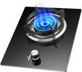Gas Cooker 1 Burner,4.5KW Gas Stove,Gas/LP Gas Conversion Stove,with Flameout Protection,for Home Kitchen Motor Home Camp(LPG)