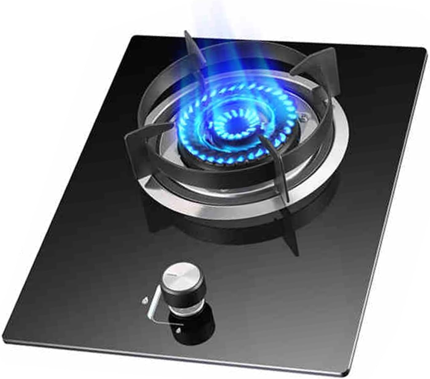 Gas Cooker 1 Burner,4.5KW Gas Stove,Gas/LP Gas Conversion Stove,with Flameout Protection,for Home Kitchen Motor Home Camp(LPG)