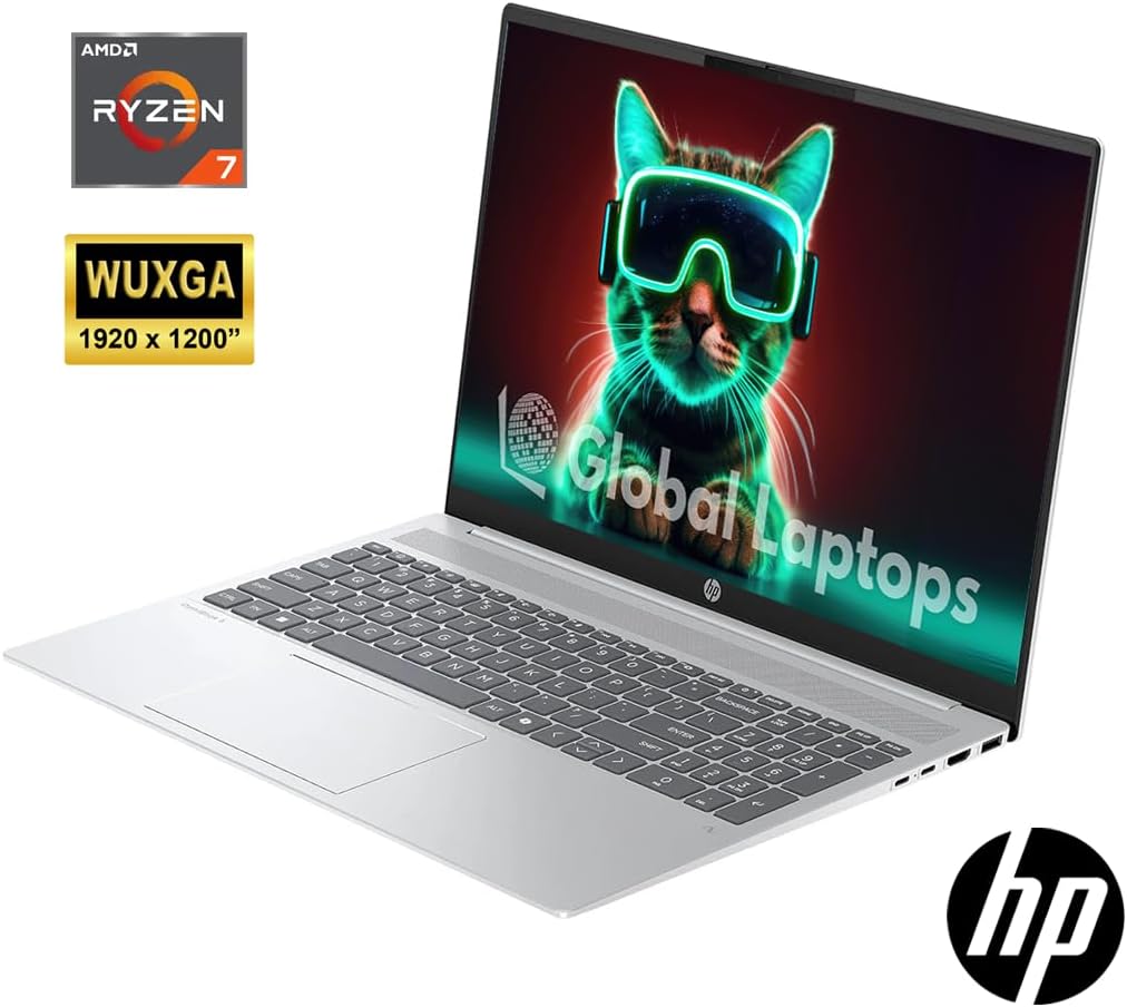 HP Omnibook 5 16' AI Laptop - AMD Ryzen AI 7 350 - Copilot+ PC - 2K (1920 x 1200) Touchscreen - 16GB Memory - 1TB SSD - Windows 11 Home