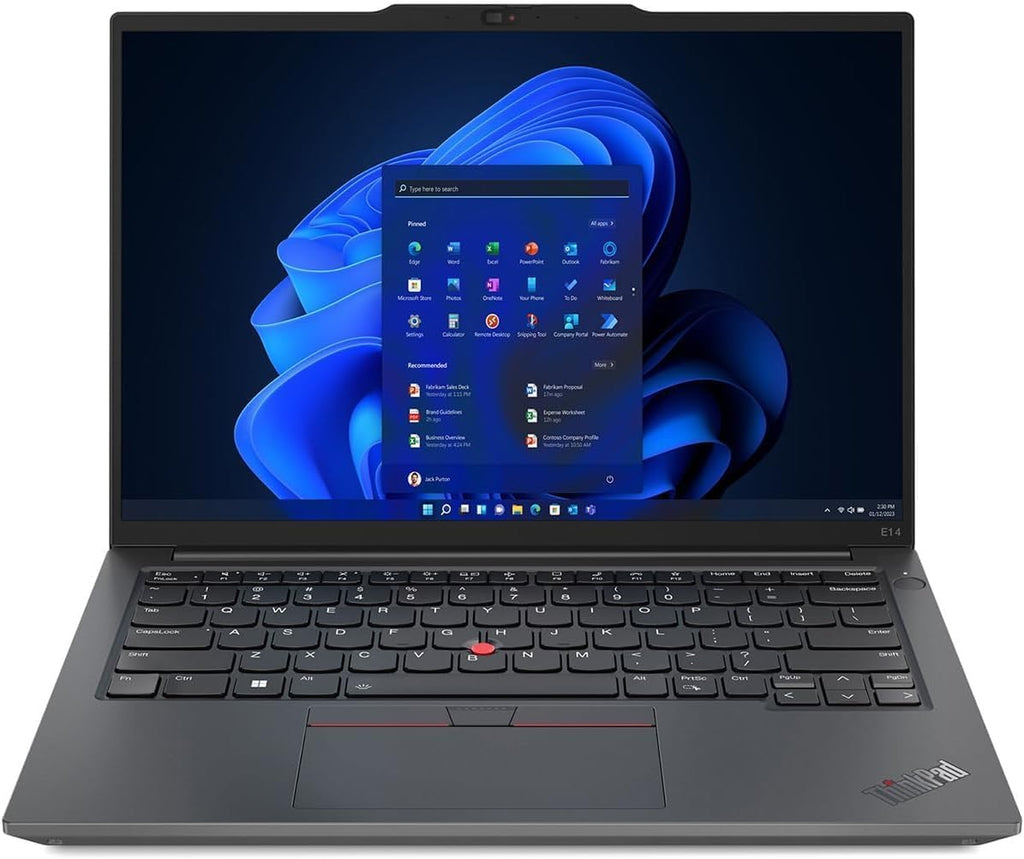 Lenovo ThinkPad E14 Business Touchscreen Laptop | Office 365 for The Web | 13th Gen Intel Core i5-1335U | 24GB RAM, 1TB SSD | Windows 11 Pro | Backlit Keyboard, Fingerprint Reader | RJ-45