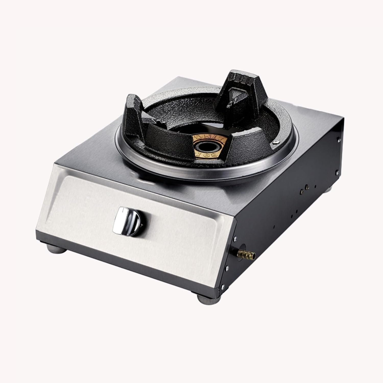 Single Burner Gas Stove,Medium and High Pressure Cast Iron Stove,with Thermocouple Protection,High Pressure Single Propane Burner,for Restaurant,fome