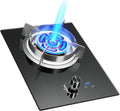 Gas Cooker 1 Burner,5.2KW Kitchen Counter Top Stove,Gas/LP Gas Conversion Stove,with Flameout Protection and Timer,for Home Kitchen(LPG)