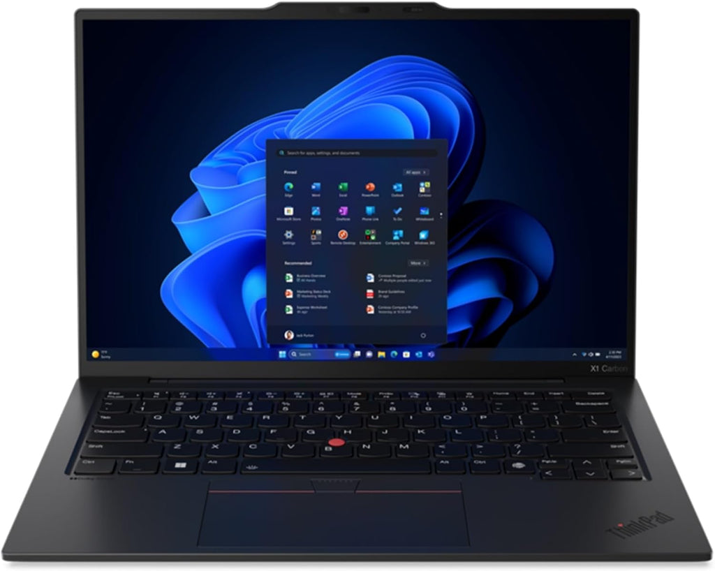 Lenovo Gen 12 ThinkPad X1 Carbon Laptop with Intel Ultra 7 155U Processor, 14' WUXGA 100% sRGB Touchscreen, 32GB 6400MHz RAM, 1TB Gen4 Performance SSD, FHD+ IR+ RGB Camera, and Windows 11 Pro