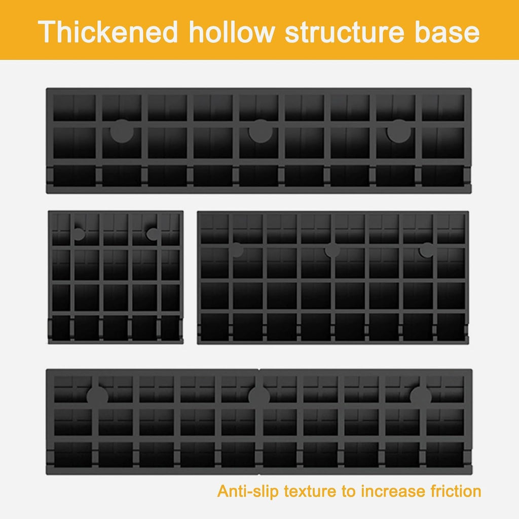 Rubber Curb Ramps for Driveway, Threshold Ramps for Doorways, 3t/6613lb, Non-Slip, for Wheelchairs, Cars, Sidewalks(9.8x2in)