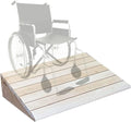 Portable Driveway Ramp 4 5 6 7 Inch Rise Wooden Wheelchair Ramp for Front Door Home, Anti Slip Auxiliary Transition Ramps Threshold Doorway Steps Garden(60x95x18cm/23.6x37.4x7in)