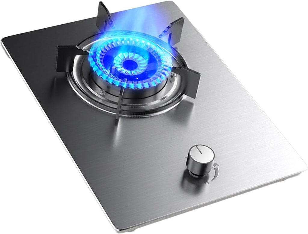 Propane Gas Stove,Propane Gas Stove,Tempered Glass Single Burner Propane Stove,Max 16377.6BTU Suitable for Apartments, Kitchens and More (Color : Silver, Size : NG)