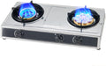 Propane Stove 2 Burners Portable Propane Stove,24566.4BTU High Power Stainless Steel Gas Cooktop for RV Outdoor Kitchen and Apartment (Color : LPG, Size : Style 1)