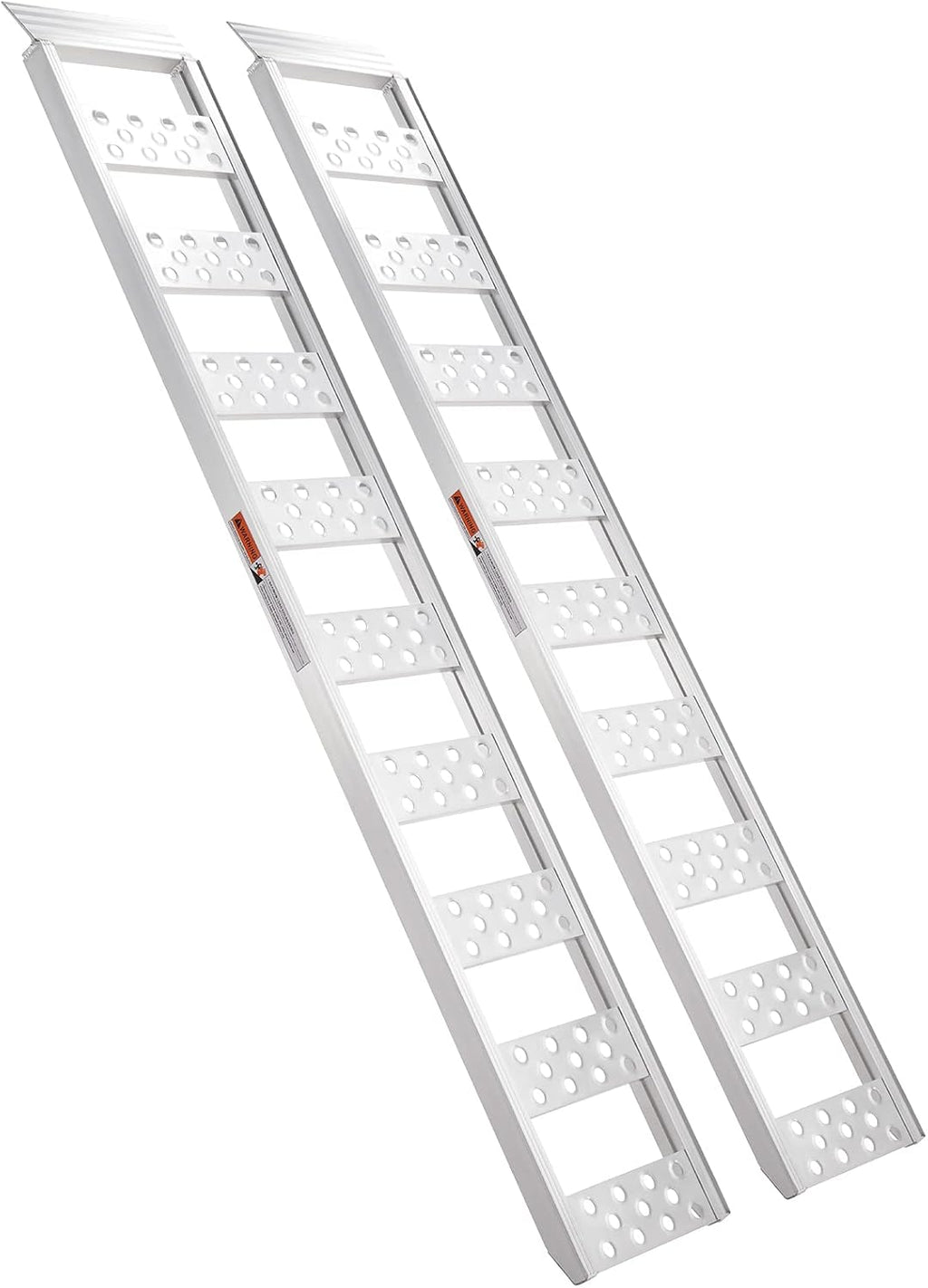VEVOR Aluminum Ramps, 1250lbs, Straight Ramp with Treads and Load Straps, Portable Loading Ramp for Motorcycles, ATVs, Trucks, Lawn Mower, Dirt Bike, Garden Tractor, 78' L x 12' W, 2Pcs