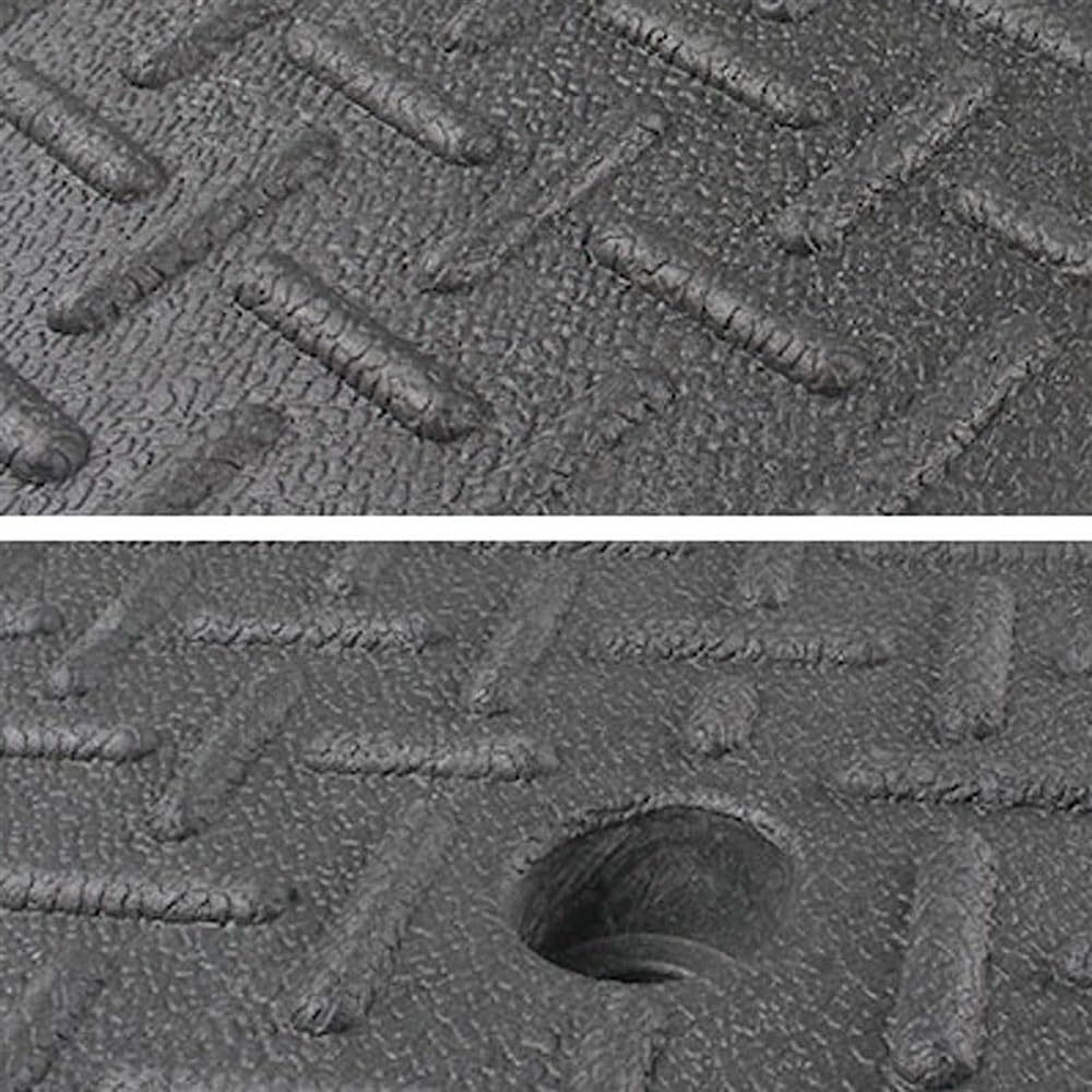 JIUYUEYA Curb Ramp Loading Ramps Rubber Threshold Ramp, Portable Threshold Ramps, Rubber Curb Ramp Heavy Duty for Sidewalk Wheelchair (Size : 19x31.5x5.5 in)
