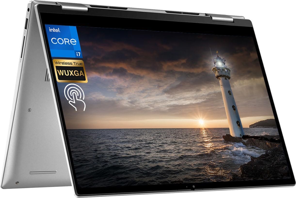 Dell Inspiron 2-in-1 Touch Laptop 2023 Newest, 14' WUXGA Touchscreen, Intel Core i7-1355U (10 cores), 16GB DDR5 RAM, 1TB SSD, Backlit Keyboard, Wi-Fi 6, Bluetooth, Windows 11 Home