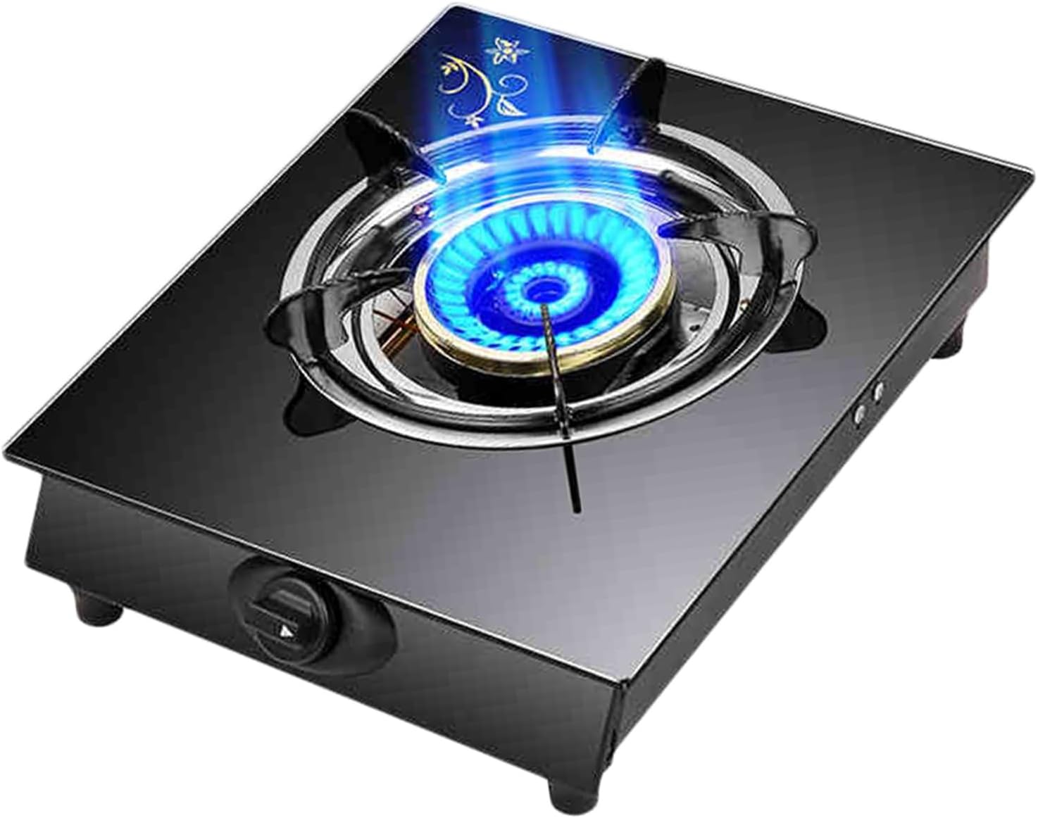 Gas Cooker,4.0kW Single-Burner Tabletop Gas Stove,Household High-Fire Stove,for Camping Restaurants Home(NG)