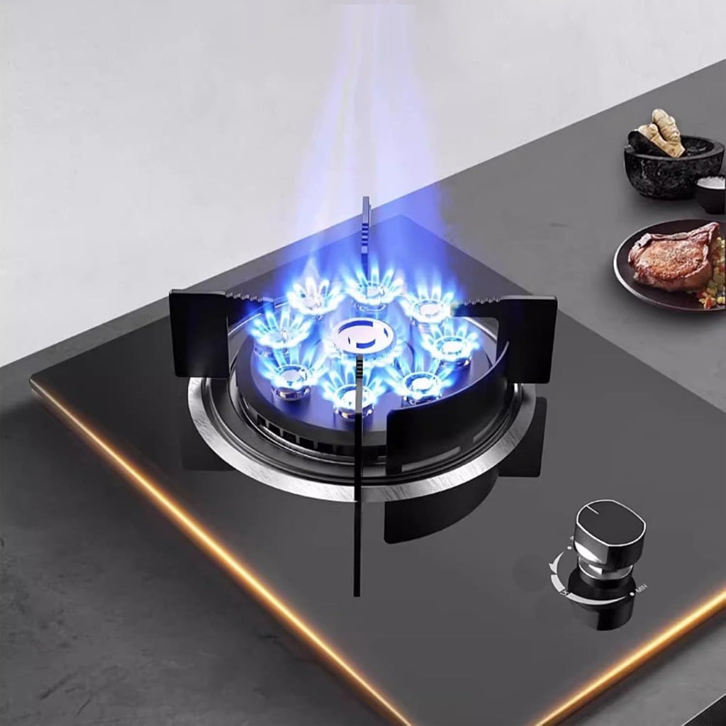 Gas Stove 1 Burner,Kitchen Counter Top Stove 4.2KW Gas,Gas/LP Gas Conversion Stove,Tempered Glass Cast Iron Pot Rack,with Flameout Protection,for Home Kitchen(LPG)