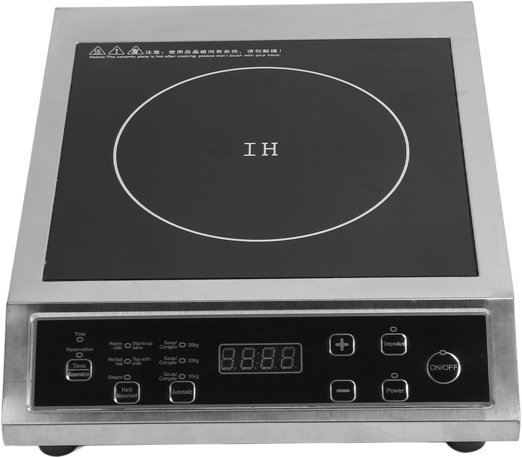 3500W Portable Induction Cooktop, Fast Heating Multifunctional Countertop Burner with Smart Touch Panel, for Cooking BBQ and Home Kitchen (US Plug 110V)