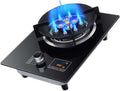Gas Cooktop,Gas Cooker 1 Burner,9.0KW Nine-Cavity High-fire Timer,Gas/LP Gas Conversion Stove,with Flameout Protection,for Home Kitchen(NG)