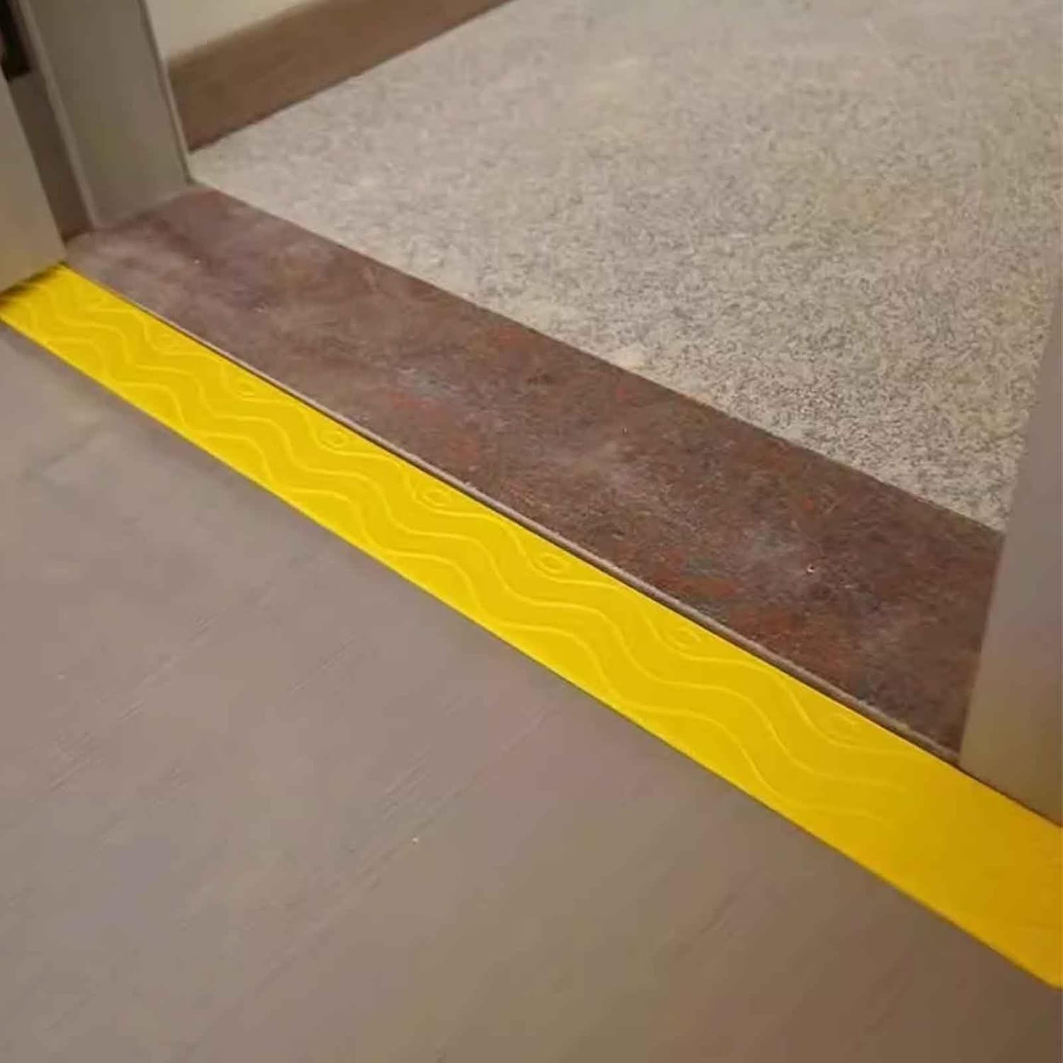 Ramp for Wheelchair for Home Steps, Door Ramp, Threshold Ramp, for Home, Vehicles, Trolleys, Can Be Cut, Simple to Install,Black-3.1x0.7in/8x2cm