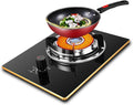 Gas Stove Single Burner,5.2KW Kitchen Counter Top Stove,Gas/LP Gas Conversion Stove,with Accidental Flameout Protection Device,for Home Kitchen(NG)