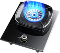 Gas Stove 1 Burner,Portable Gas Stove,Kitchen Counter Top Stove 5.2KW Gas,with Flameout Protection,for Home Kitchen(LPG)