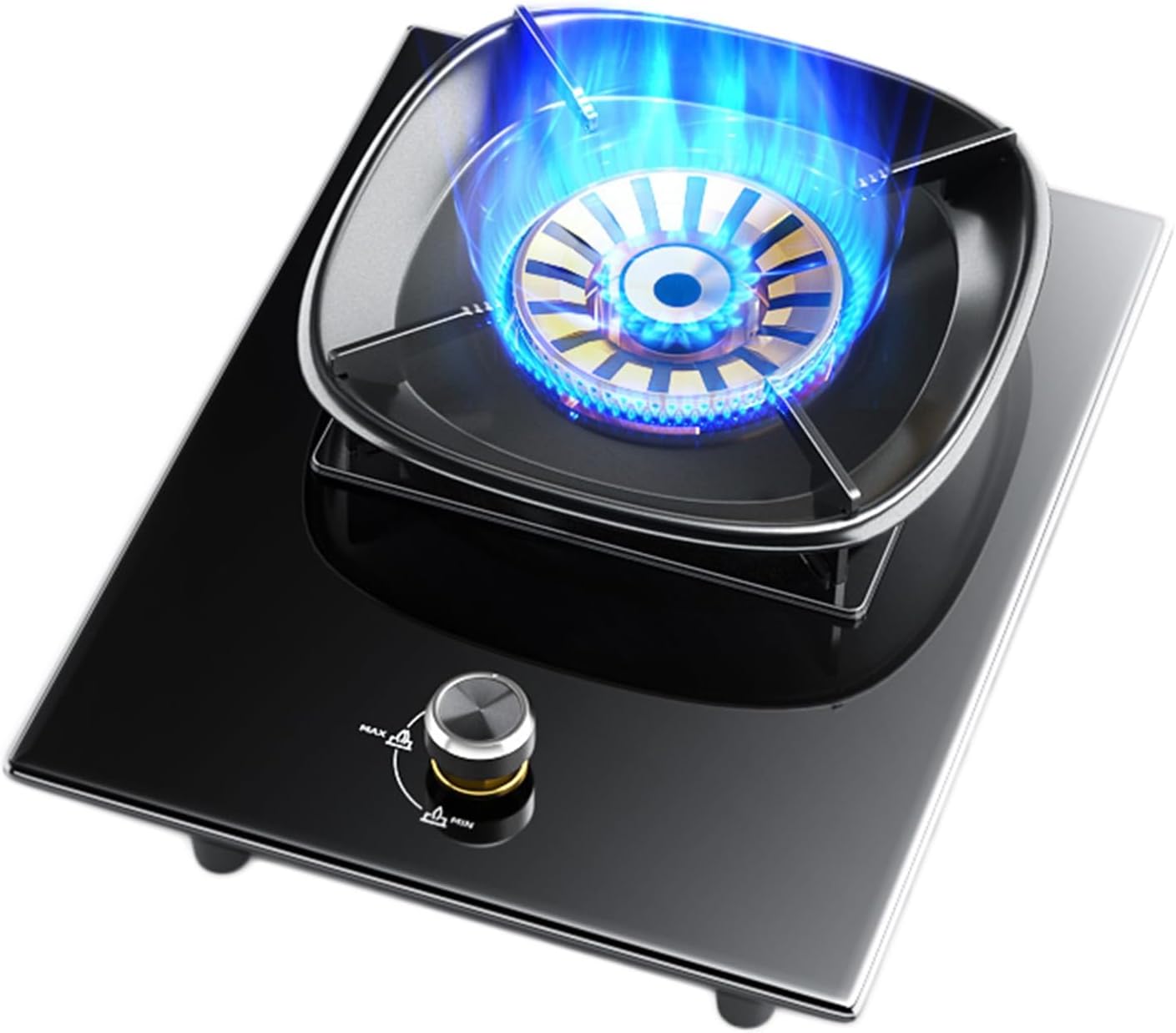Gas Stove 1 Burner,Portable Gas Stove,Kitchen Counter Top Stove 5.2KW Gas,with Flameout Protection,for Home Kitchen(LPG)