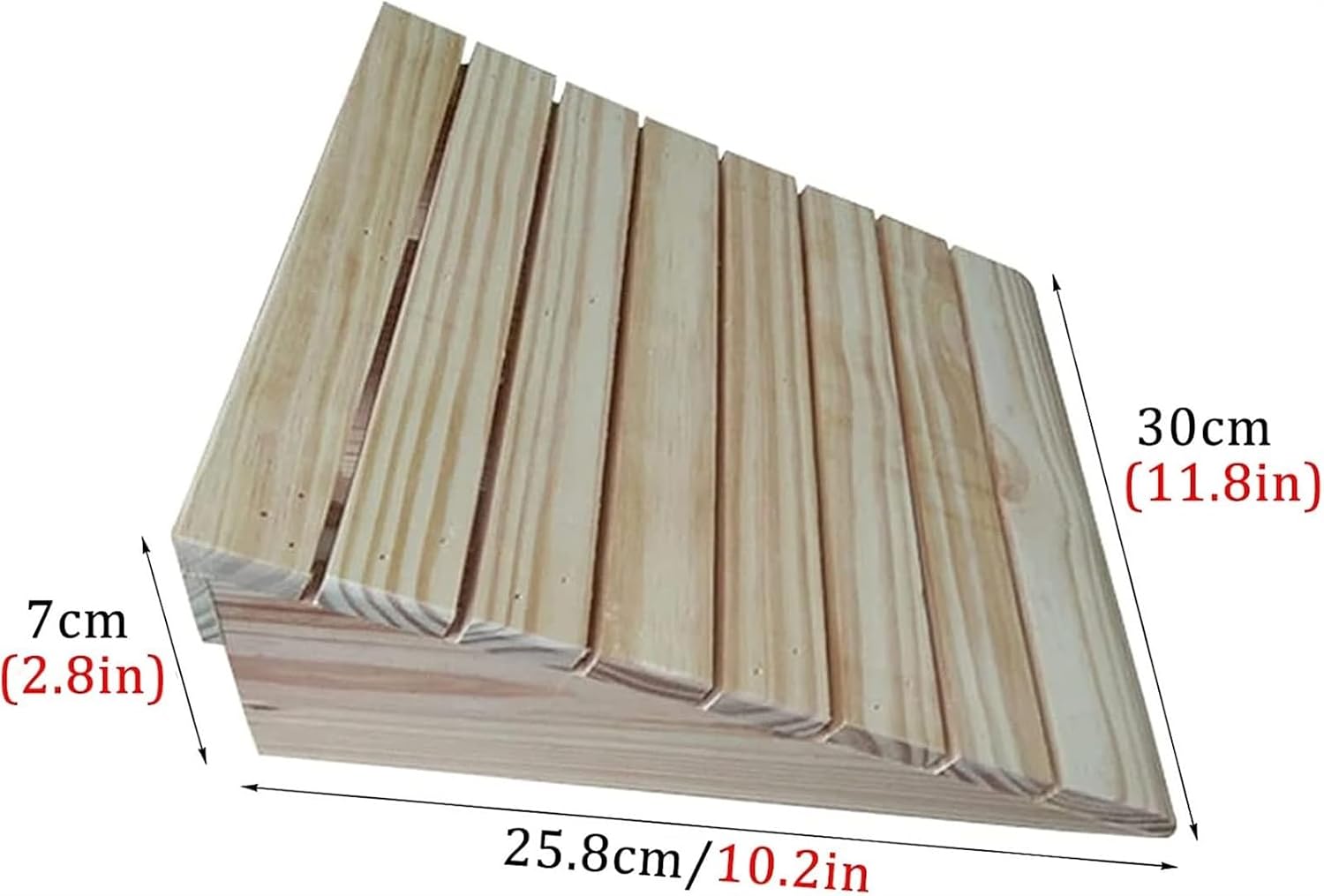 Ramps Threshold Ramp, 3/4/5/6/7inch Rise Wheelchair Ramps for Doorways/Front Door/Garage, Non-Slip Entry Threshold Ramp for Walkers/Motorcycle/Disabled(10.2x11.8x2.8in)