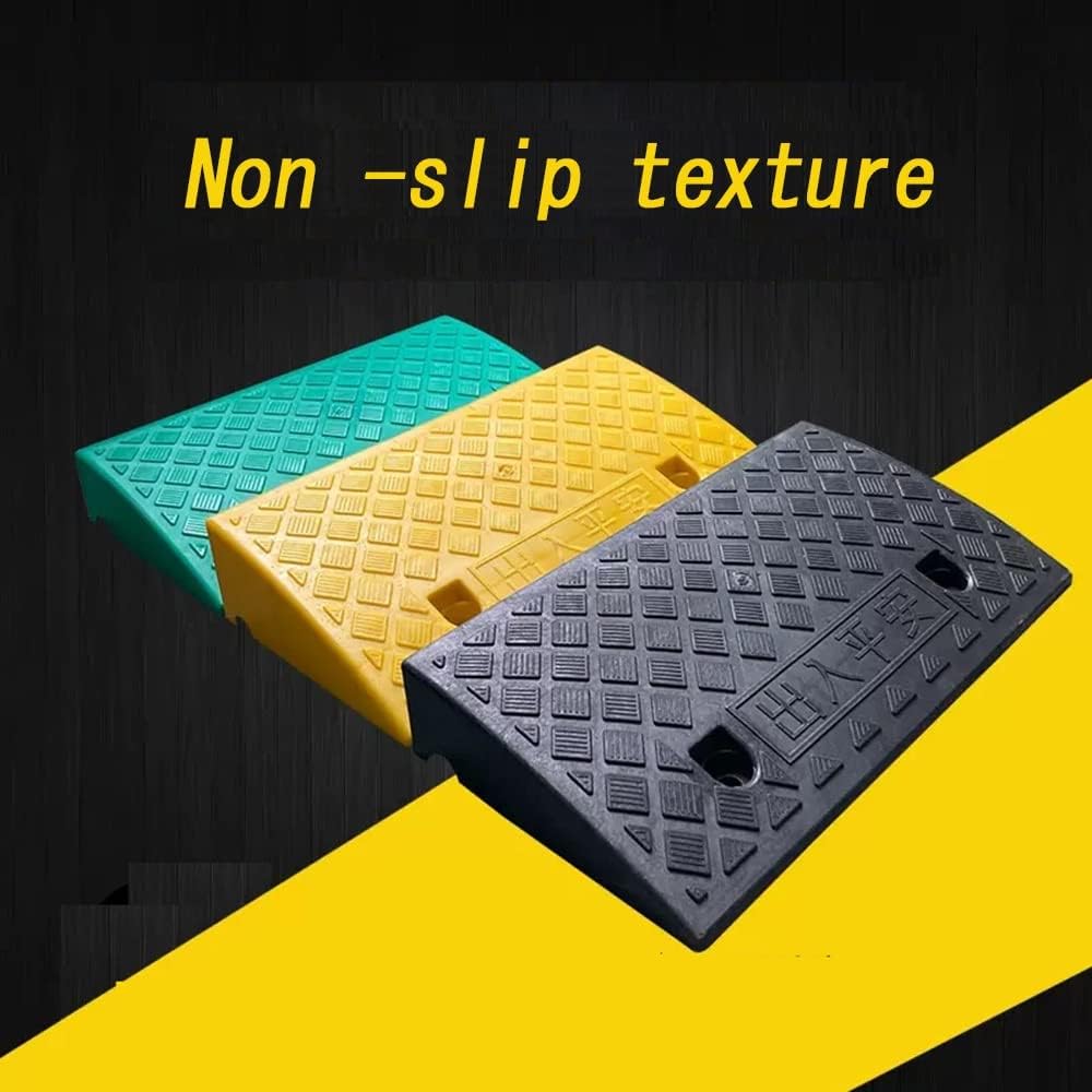 X2 Portable Curb Ramp with Bolts, 1.2-8.7inch Plastic Driveway Curb Ramps for Low Cars, Lightweight Kerb Ramp for Threshold Entry Doorways Sidewalk (Color : B, Size : 19.6x10.6x4.3in-50x27x11c
