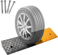 2'/ 2.3'/ 3'/ 3.5'/ 4'/ 5' Rise Rubber Curb Ramp for Driveway, Heavy Duty Car Wheelchairs Slope Kerb Ramps with Screws, Non-Skid Threshold Ramp (Size : 5 inch Rise)