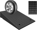 Portable Curb Ramps Heavy Duty Rubber Threshold Ramp Loading Ramp Car Curb Ramp Driveway Ramp for Car Doorways Bike Motorcycle(19.7x31.5x4.7in)