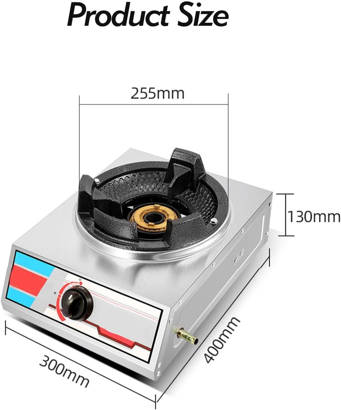 Gas Range,102364 BTU Countertop Single Burner Stainless Steel Gas Range,Flameout Protection,Easy to Clean,Suitable for Home Use