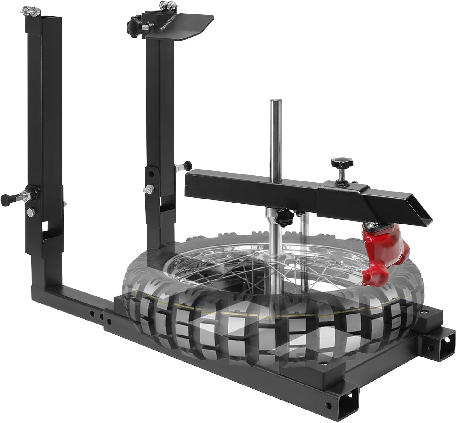 Manual Tire Changer Machine, Portable Tire Mounting & Balancing Machine with Duck Head, Fit for Motorcycles, Lawn Mower, Bike, ATV, UTV, Golf Cart, Electric Bikes
