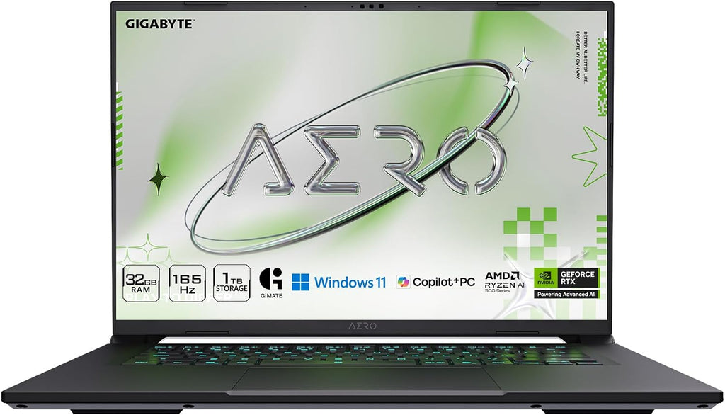 GIGABYTE AERO X16, Copilot+ PC - 165Hz 2560x1600 WQXGA - NVIDIA GeForce RTX 5070 - AMD Ryzen AI 7 350-1TB SSD with 32GB DDR5 RAM - Windows 11 Home - Lunar White