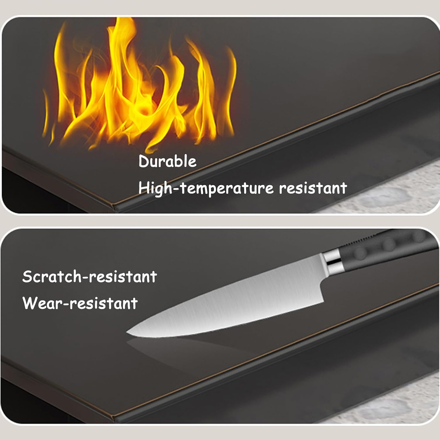 Gas Stove Cover Board 30 Inch Stovetop Cover Induction Cooktop Holder L Folded Edge for Counter Space, Sink, Rv and Electric(80x48x9cm)