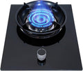 Gas Stove 1 Burner,4.2kW Tempered Glass Cooktop,Stepless Flame Control and Thermocouple Protection,for Yacht Camping Outdoor Cooking(LPG)