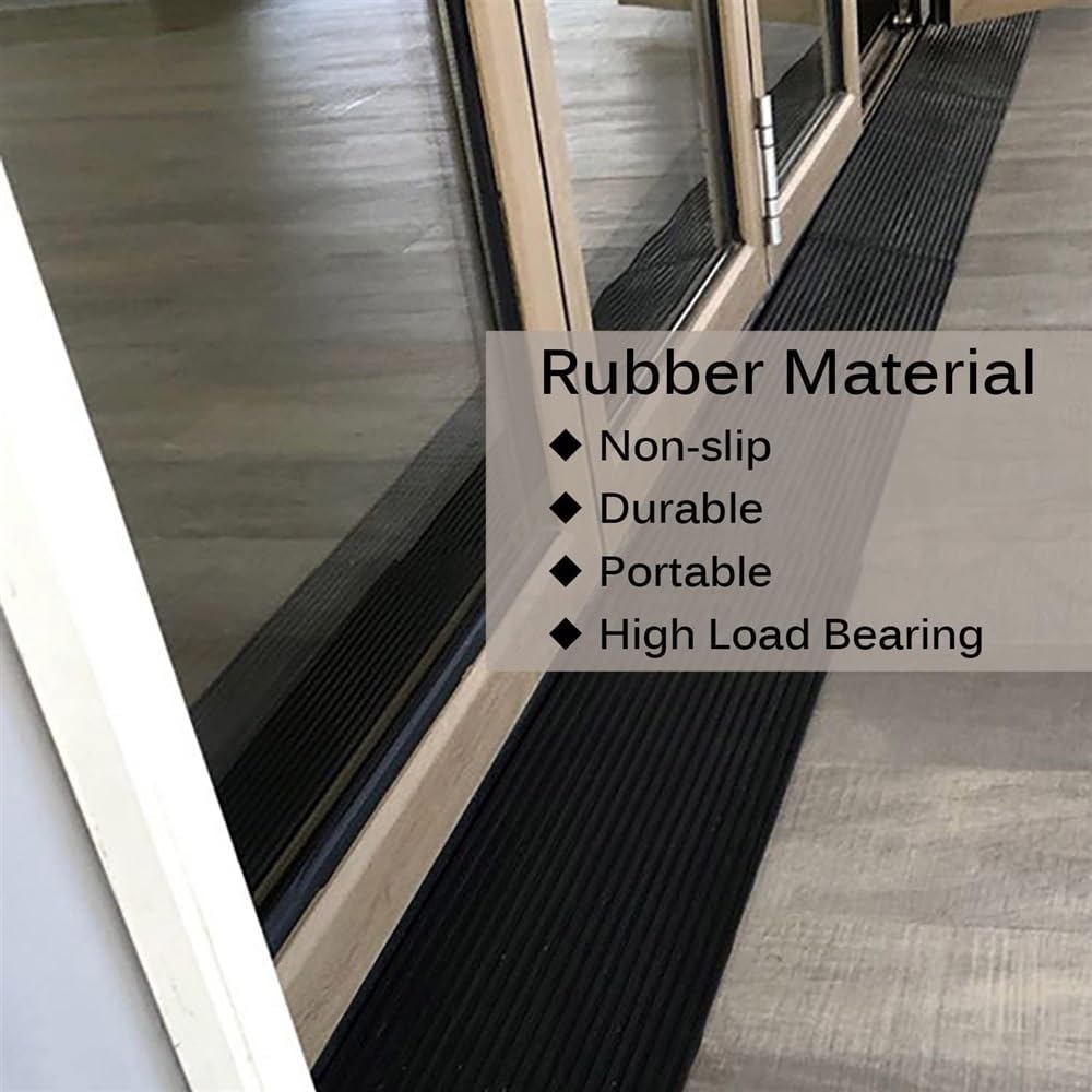 JIUYUEYA Curb Ramp Loading Ramps Rubber Threshold Ramp,Heavy Duty Curb Ramps for Loading Dock for Garden/Exterior Doors/Doorways/Steps (Size : 90x15x2cm)