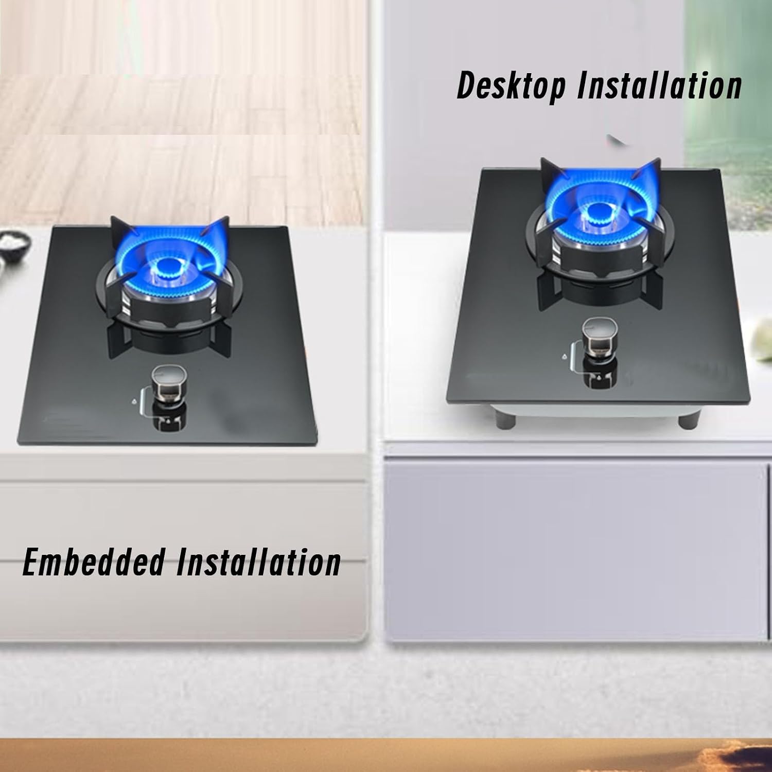 Portable Gas Stove,1 Burner Propane Stove,Tempered Glass Max 13648BTU with Pulse Electronic Ignition for Indoor Kitchen, Open Kitchen and Apartment (Color : NG)