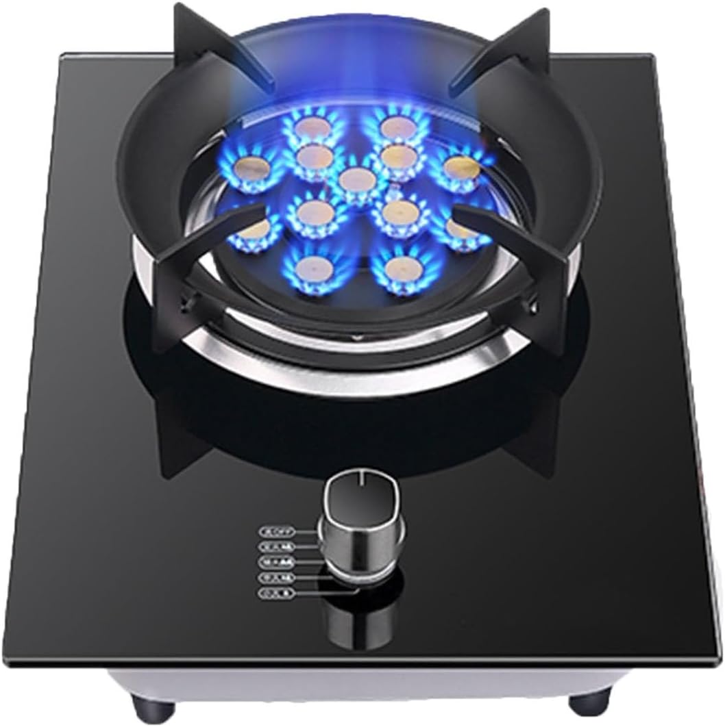 Single-Burner Gas Stove,Timed-Split Nine-Burner Gas Stove, Direct Injection Fierce Fire,Home Kitchen with Flameout Protection