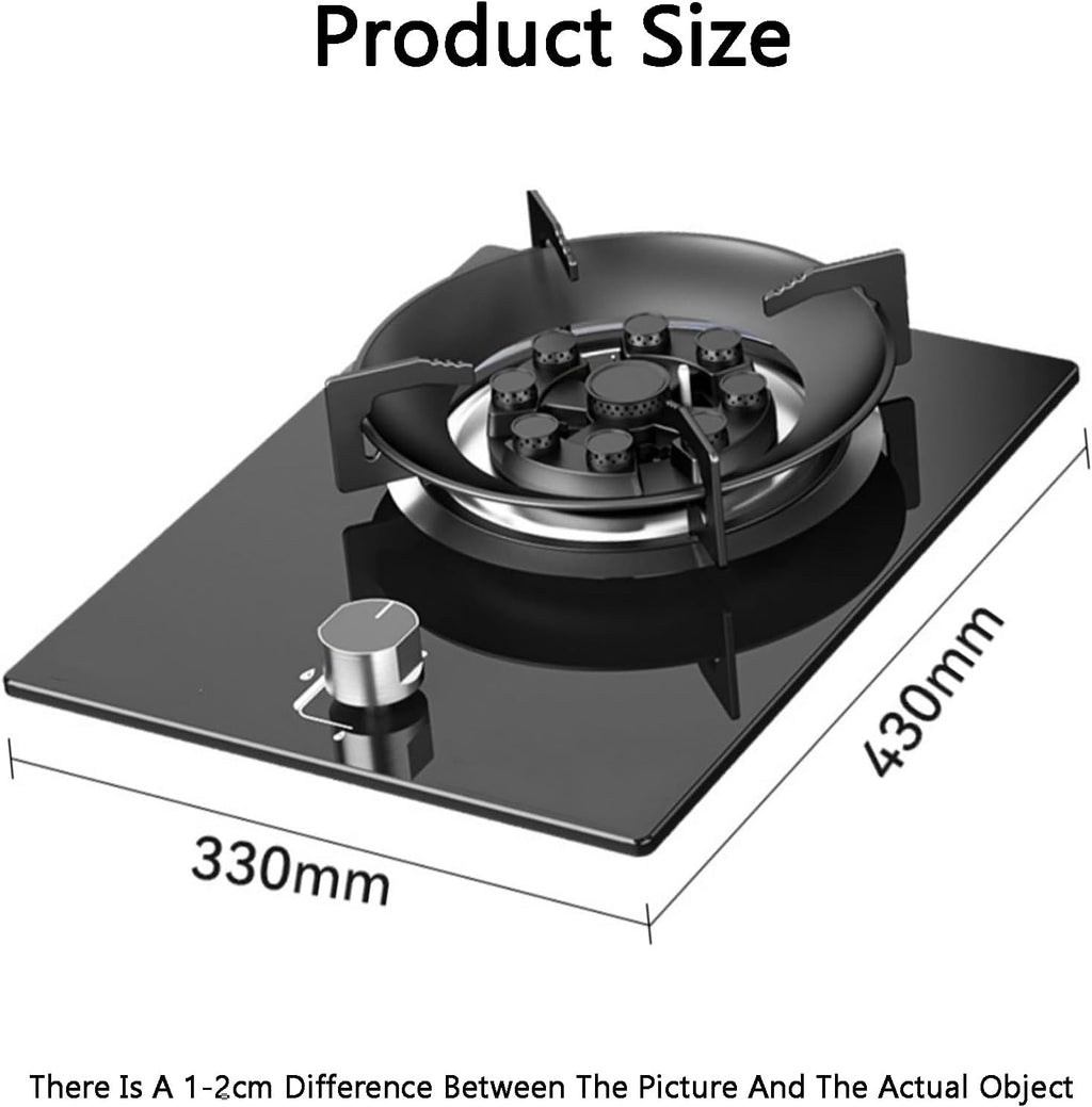 Gas Cooker,5.2kW Single-Burner Gas Stove,Desktop or Built-in,for Family Restaurants Food Stalls,Energy Saving(LPG)