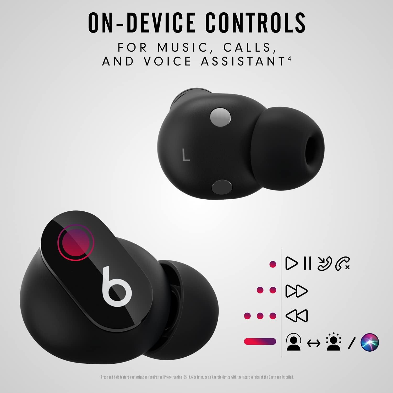 Beats Studio Buds with AppleCare+ for Headphones (2 Years) - Black