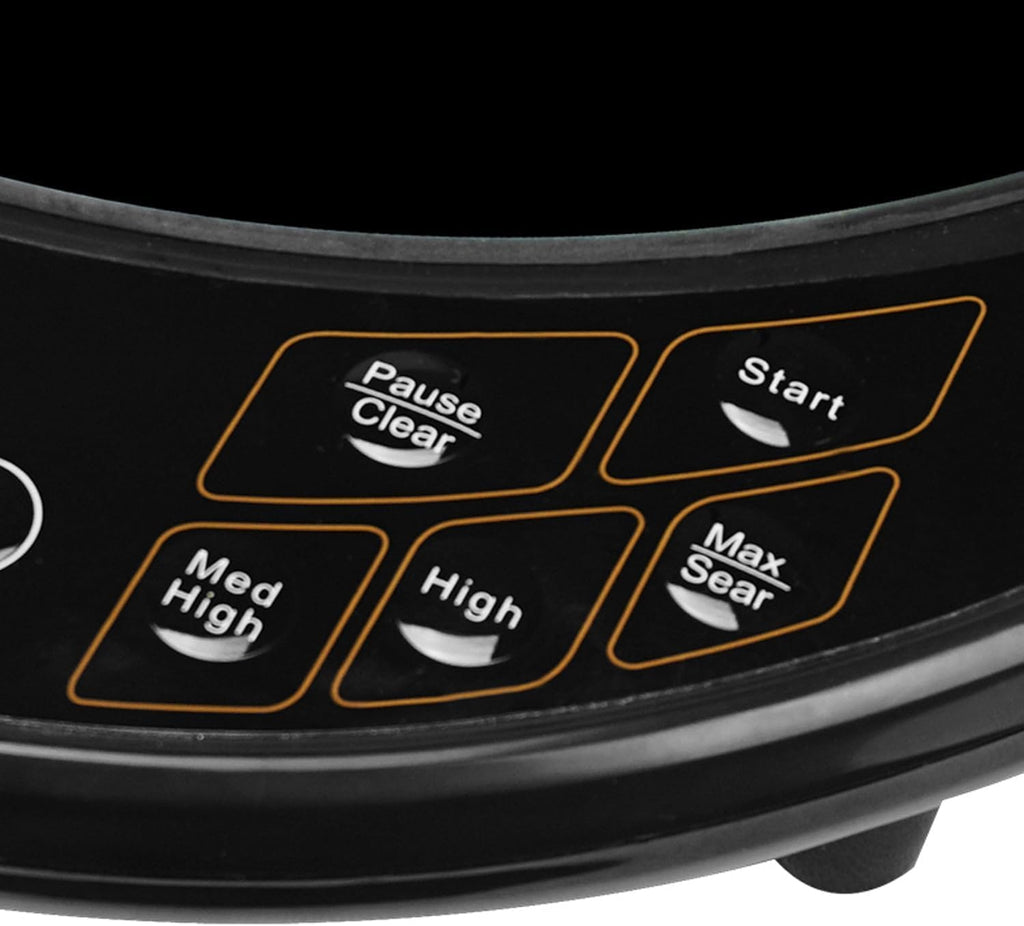 Single Electric Induction Cooktop – 1800W Portable Countertop Burner with 6 Presets, Digital Display, Timer & Auto Shut Off