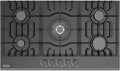 Empava 36' Bulit-in Tempered Glass Gas Cooktops 5 Italy Imported Sabaf Burners Stove Tops, 36 Inch, Black
