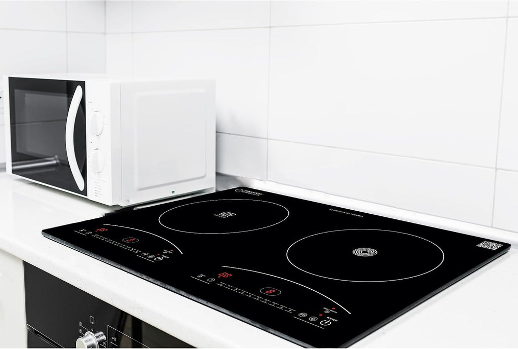 Equator 20-inch Electric Hybrid Cooktop with 1 Induction & 1 Ceramic Burners Dual Cooking Modes for Flexible, Fast, and Efficient Cooking Sleek Built-in Design